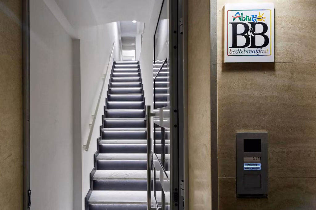 Le scale interne dell'edificio